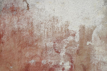 grunge red paint on white wall