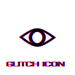 Eye icon flat.
