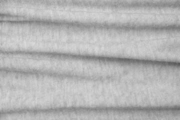 Crumpled white fabric cloth texture