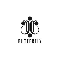 Abstract Butterfly Logo Vector.