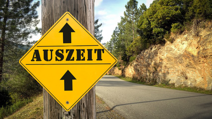 Schild 349 - Auszeit