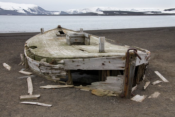 Deception Island in Antarctica