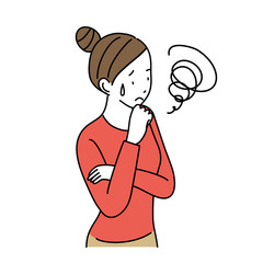 困る女性　仕草　イラスト　ポーズ