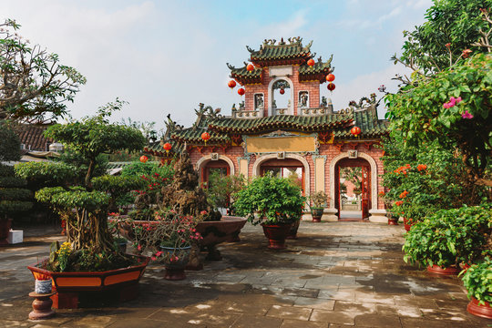 Fukian Assembly Hall or Phuc Kien in the Hoi An ancient town in Quang Nam Province of Vietnam.Vietnam,Hoi An, Unesco World Heritage Site. Hoi An is a popular tourist destination of Asia.