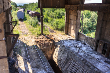 Railway reinforced freight cars for transportation from the abandoned mine of strategic raw materials for the military industry