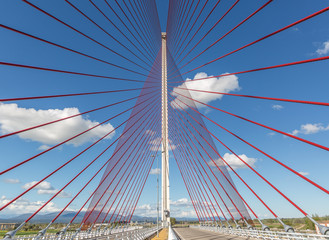 Largest cable stayed bridge in Spain and second of europe, en la ciudad de Talavera de la Reina