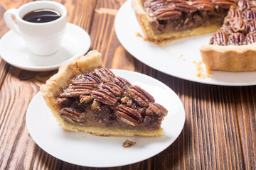 Autumn american pecan pie