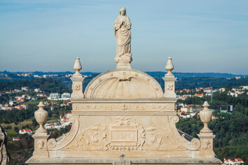 tombstone above the town