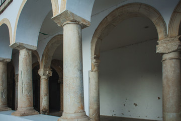 building with columns of old colledge of art