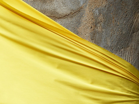 yellow robe closeup