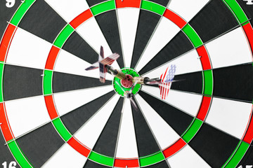 dartboard business success concept