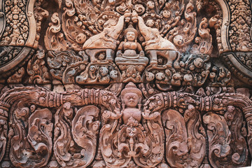 Banteay Srei Tempel - Ornamente