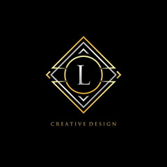 Classic Geometric L Letter Logo