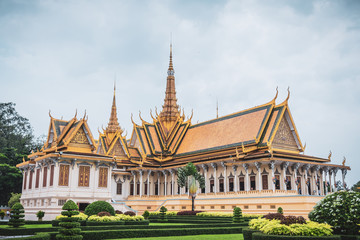 Naklejka premium Phnom Penh Königspalast, Kambodscha