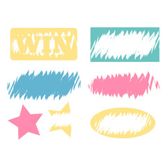 Obraz premium Scratch cards vector. Lottery cover for scratch card