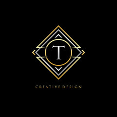 Classic Geometric T Letter Logo