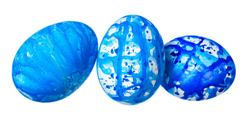 Colorful Easter Egg isolated on white