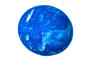 Colorful Easter Egg isolated on white