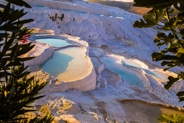 The pools of Pamukkale, Hierapolis, Turkey