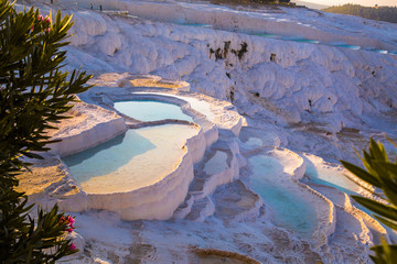 The pools of Pamukkale, Hierapolis, Turkey