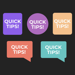 Quick tips helpful tricks emblems. Helpful tip quick idea