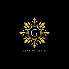 Gold Classic G Letter Logo