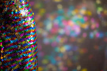 sequin Dress with colourful reflections