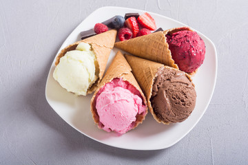 Ice cream waffle cones