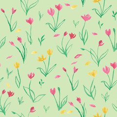 tulip spring pattern