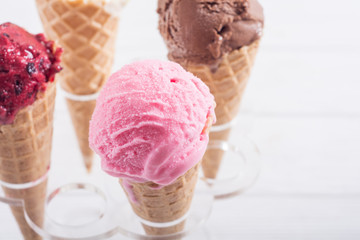 Ice cream waffle cones