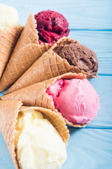 Ice cream waffle cones