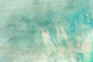 blue stained canvas painting draft detail, background or texture