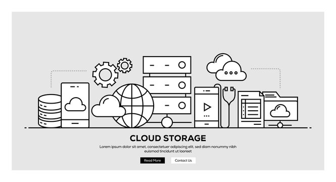 CLOUD STORAGE BANNER CONCEPT