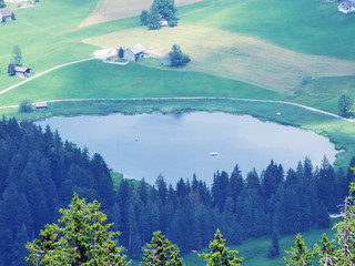 The main lake Schwendisee (Vorder Schwendisee), Wildhaus - Canton of St. Gallen, Switzerland