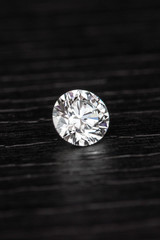 diamond on black background