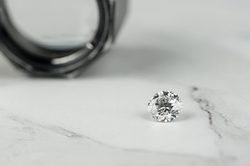 diamond on white background