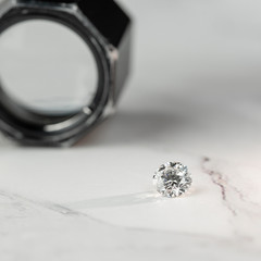 diamond on white background