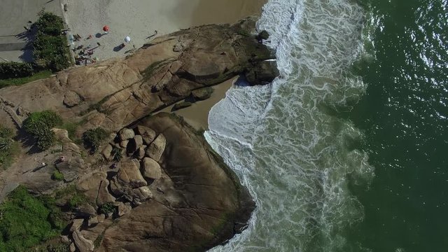 Arpoador Beach, Devil's Beach, Ipanema district of Rio de Janeiro Brazil, South America. 