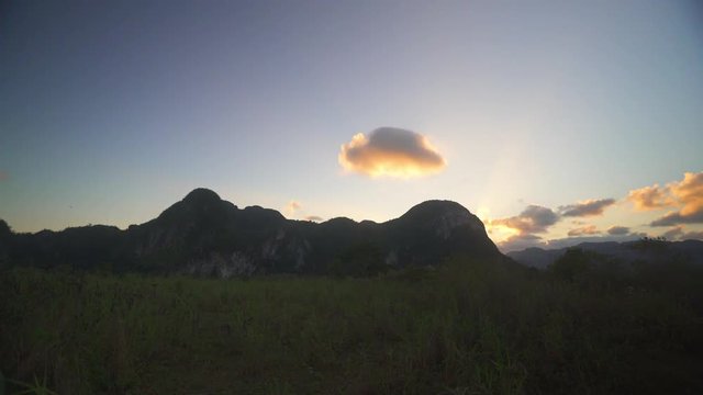 Cuban sunset Timlapse