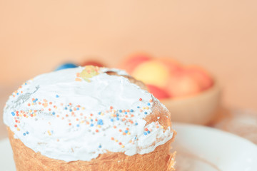 Easter cake on the table