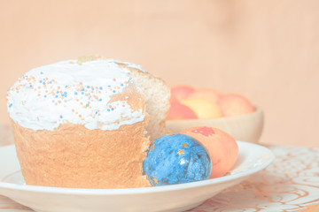 Easter cake on the table