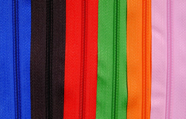 zippers of many colors
