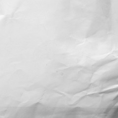 Crumpled white paper background