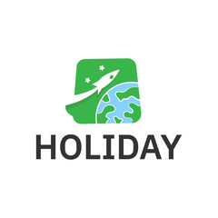 Holiday tour and travel logo design inspiration