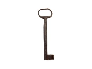 Vintage KEY isolated on white background