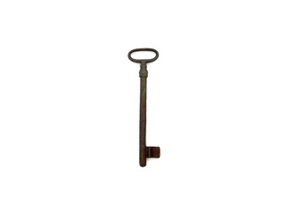 Vintage KEY isolated on white background