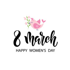 8 march brush lettering