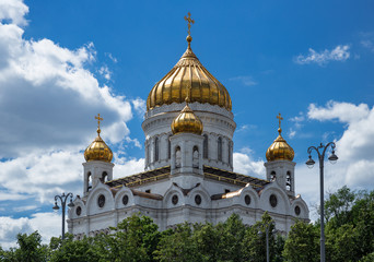 Fototapeta na wymiar Cathedral of Christ the Savior in Moscow. Russia.