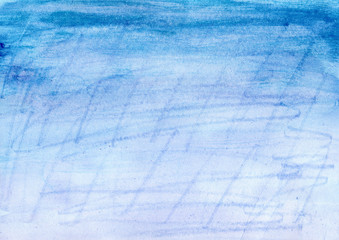 Watercolor scratched pastel texture effect background of blue purple magenta colors