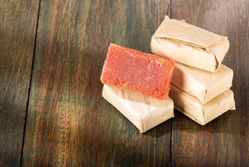 Traditional Colombian sweet from the Velez town in Santander called Bocadillo